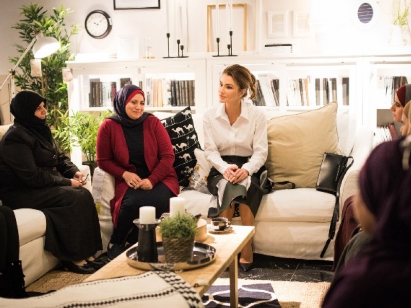 Queen Rania Views First Handicrafts Collection Produced Under Jrf And Ikea Partnership Queen Rania